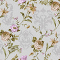 Floral damask with blooming roses ornament - SW17803