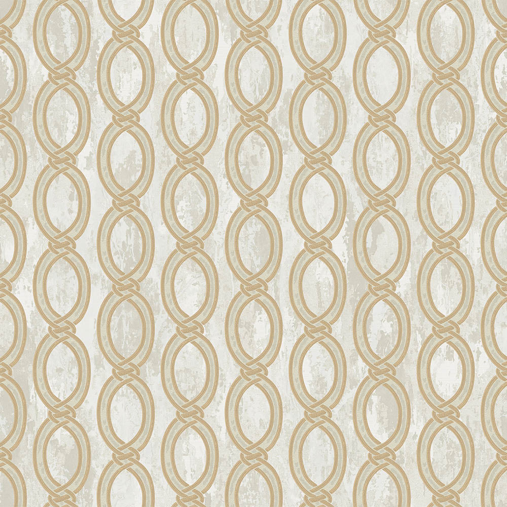 Wallpaper with stylized chain pattern - SW17808