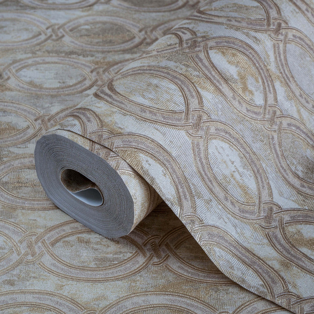 Wallpaper with stylized chain pattern - SW17808