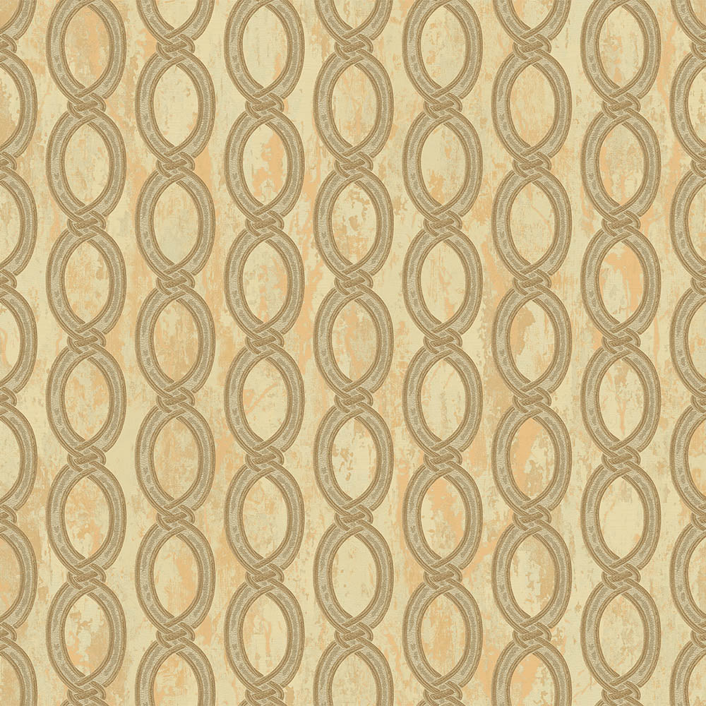 Wallpaper with stylized chain pattern - SW17808