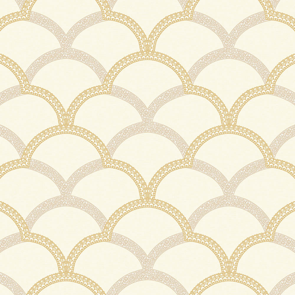 Simple waves ornament wallpaper - SW17811