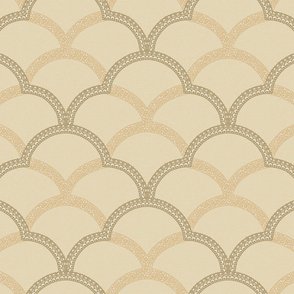 Simple waves ornament wallpaper - SW17811