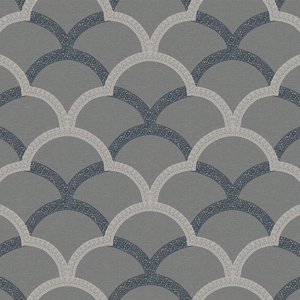 Simple waves ornament wallpaper - SW17811
