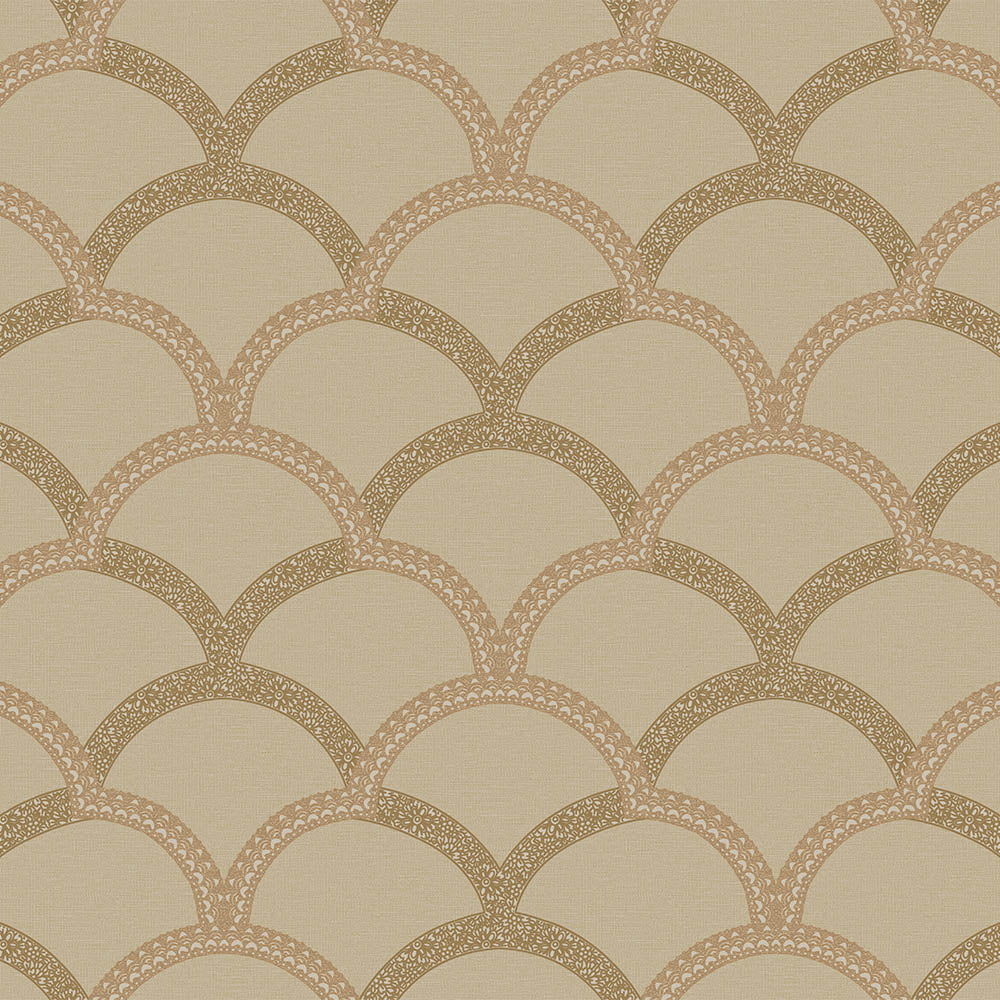 Simple waves ornament wallpaper - SW17811