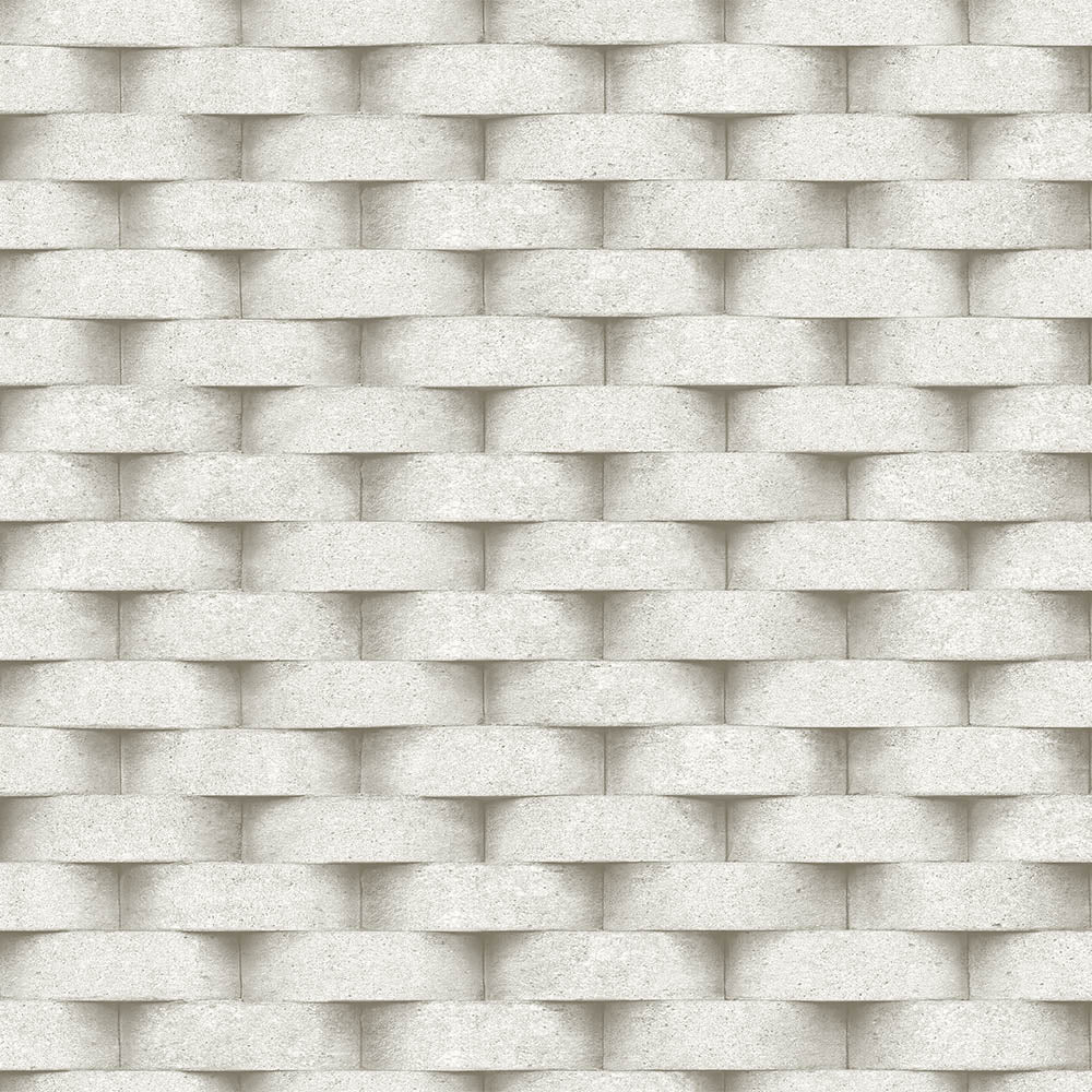 3D Rounded brick wall pattern wallpaper - SW17814