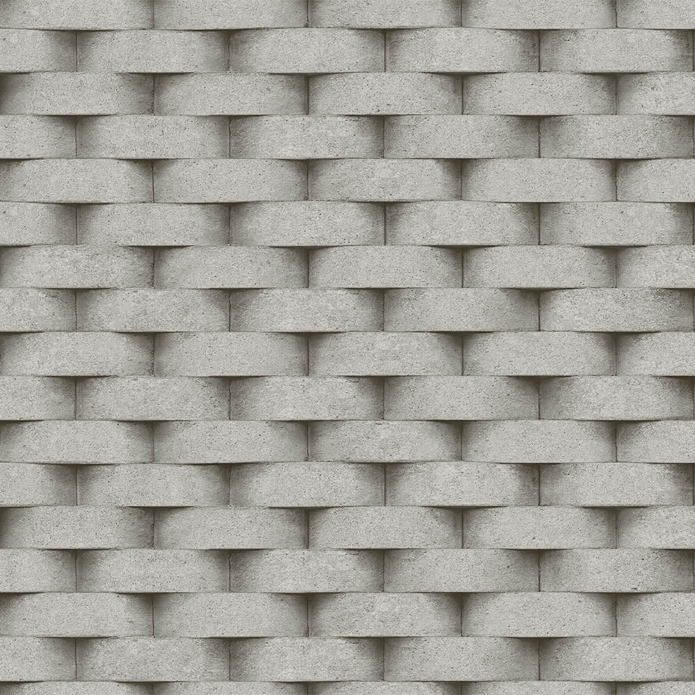 3D Rounded brick wall pattern wallpaper - SW17814