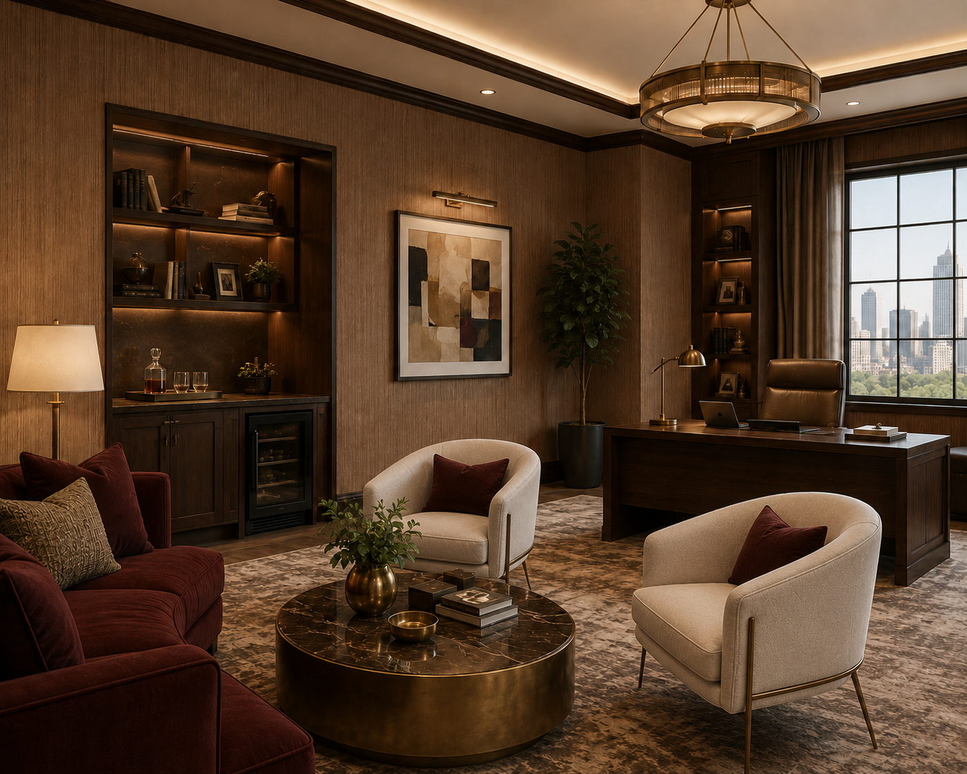 Espresso Commercial Vinyl Wallcoverings
